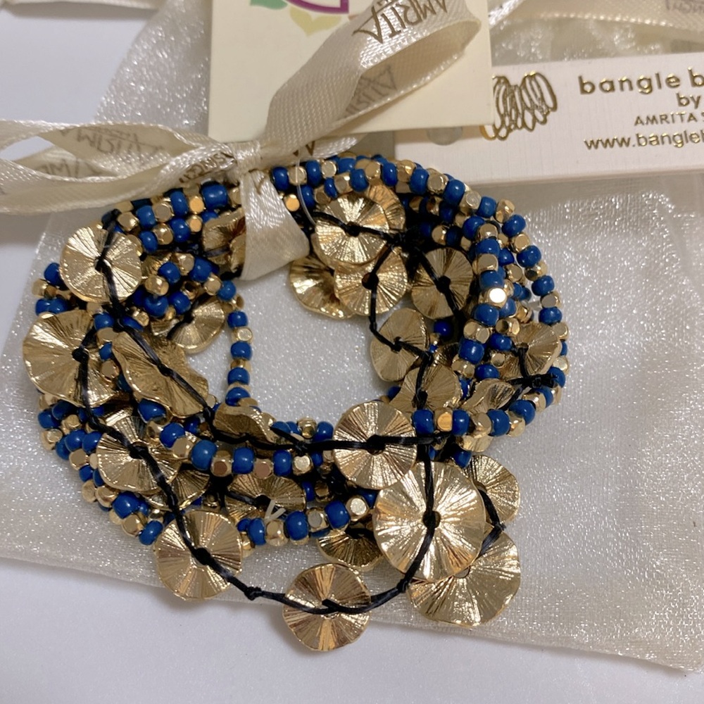 NWT bangle bangle by Amrita Singh Lapis Stretch Bangle Set of 10 Bracelets